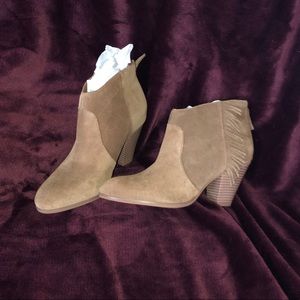 Violet & Red Brand suede booties